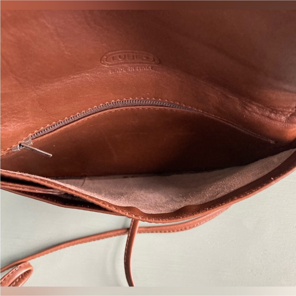Rare Vintage LUBE Soft Italian Leather Bag - Picture 6 of 10